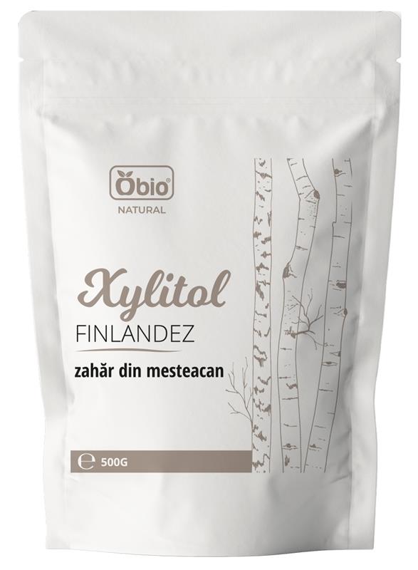 Xylitol Finlandez ( Zahar de Mesteacan) 500 grame Obio