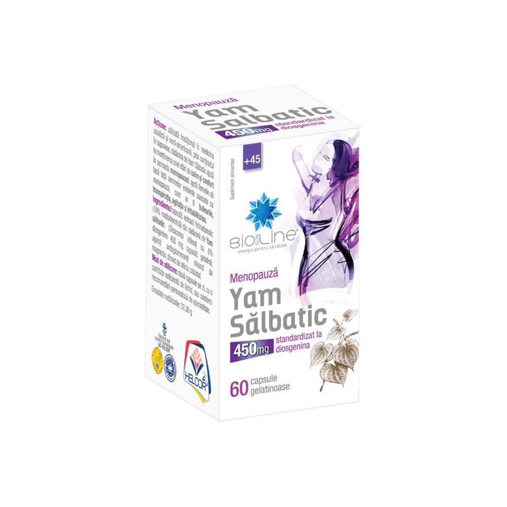 Yam Salbatic 450 miligrame BioSunLine 60 capsule Helcor