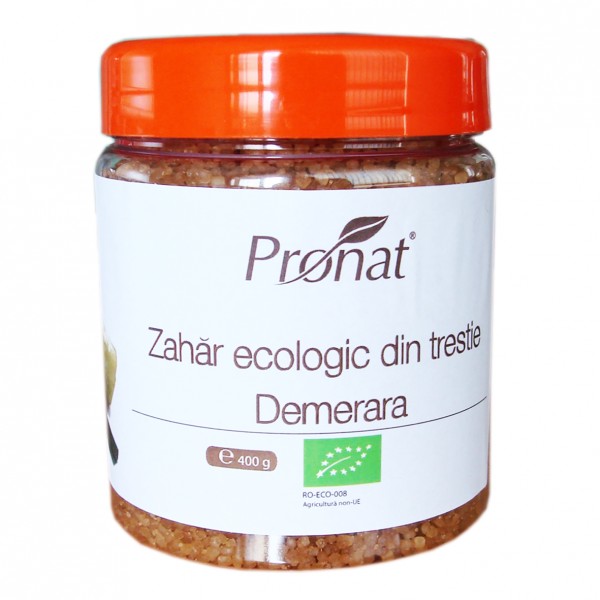 Zahar Bio din Trestie Demerara Pronat 400gr