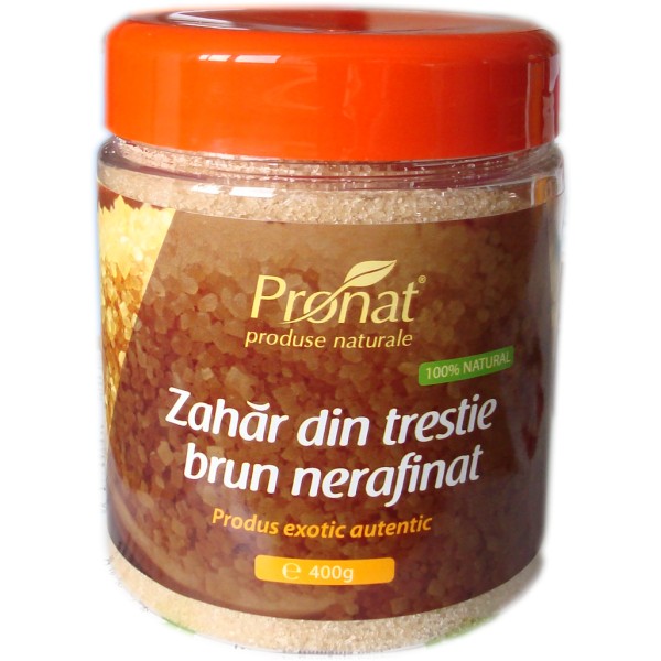 Zahar Brun Trestie Nerafinat Pronat 400gr