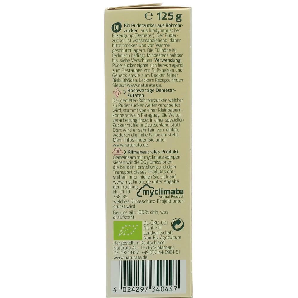 Zahar Pudra Bio 125 grame Naturata