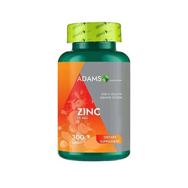 Zinc 15 miligrame 300 tablete Adams Vision