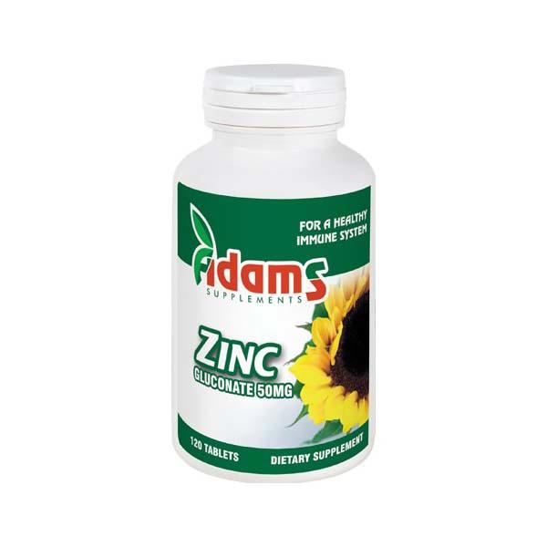 Zinc 50 miligrame 120 capsule Adams Vision